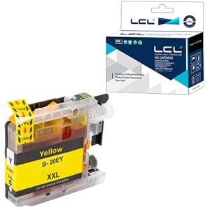 lcl compatible ink cartridge replacement for brother lc20e lc20ey xxl mfc-j5920dw mfc-j985dw mfc-j775dw (1-pack yellow)