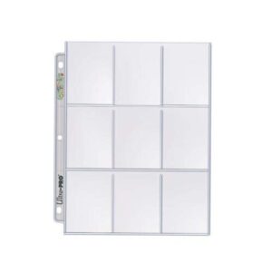 ultra pro silver series top-loading 18-pocket trading card pages (25 ct.)