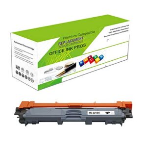 re-manufactured toner cartridge replacement for tn-221bk | supper standard high yield laser printer cartridge compatible with brother hl – black by premium ink&toner