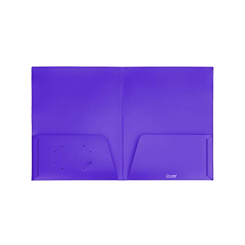 Ultra Pro - 10 pack, PURPLE 2-Pocket Folder with Clear Outside Pockets