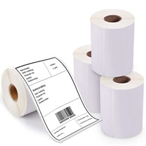 4″ x 6″ shipping labels 1744907 internet thermal postage labels compatible for dymo labelwriter thermal 4xl strong permanent adhesive, 220 labels/roll (4 pack)