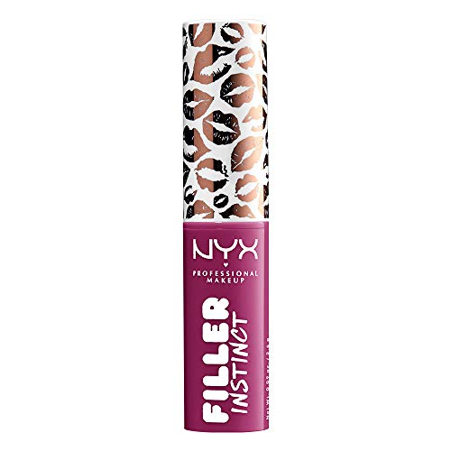 NYX PROFESSIONAL MAKEUP Filler Instinct Plumping Lip Color, Lip Balm - Bitten Pout (Berry Red)