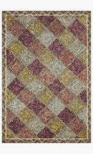 loloi ii spectrum collection spe-03 charcoal / multi, contemporary 2′-0″ x 5′-0″ accent rug