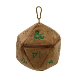 ultra pro d20 plush dice bag – the perfect zippered dice and trinkets holder for dungeon masters and adventures