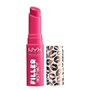 nyx professional makeup filler instinct plumping lip color, lip balm – juicy pout (cherry red)