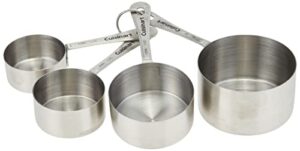 cuisinart ctg-00-smc stainless steel measuring cups, set of 4,silver