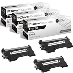 CS Compatible Toner Cartridge Replacement for Brother TN450 TN-450 3 Black HL-2275 2275DW 2280DW MFC-7240 7360N 7365DN 7460DN 7860DW FAX-2845 Intellifax 2840 2940