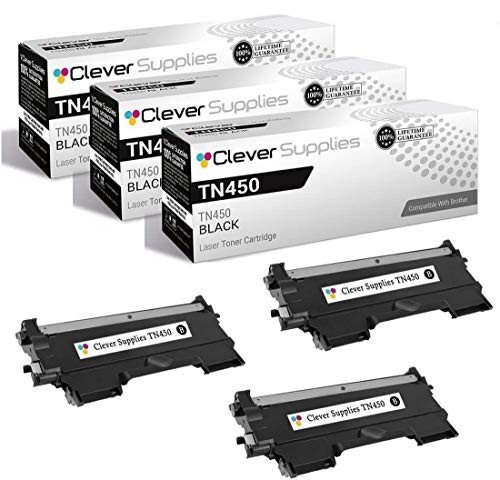 CS Compatible Toner Cartridge Replacement for Brother TN450 TN-450 3 Black HL-2275 2275DW 2280DW MFC-7240 7360N 7365DN 7460DN 7860DW FAX-2845 Intellifax 2840 2940