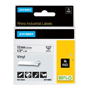 dymo rhino label, white 1/2″x18′, dymo authentic