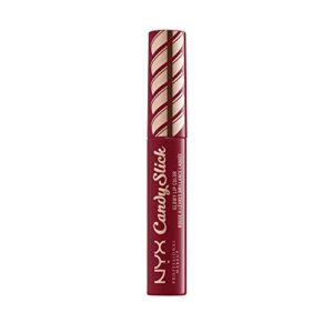 nyx professional makeup candy slick glowy lip color gloss – single serving (wine red)