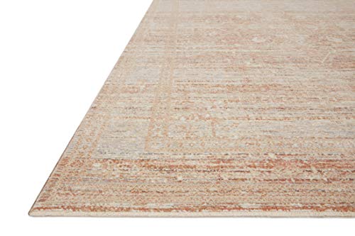 Loloi Faye Collection FAY-08 Terracotta / Sky, Transitional Area Rug, 7'-10" x 10'