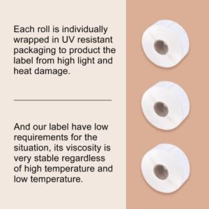 5000 Labels Compatible DYMO 30336 (1"x 2-1/8") Multipurpose Labels use for DYMO LabelWriter 450 450 Turbo 4XL & Zebra Desktop Printer(10 Rolls 5000 Labels)