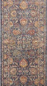 Loloi Giada Collection GIA-01 Grey / Multi, Traditional Area Rug, 5'-0" x 5'-0" Round