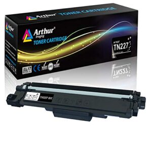 arthur imaging with chip compatible toner cartridge replacement for brother tn227 (black, 1 pack) (tn227bk)