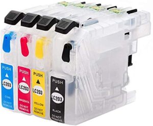 buyink lc201 lc203 empty refillable ink cartridge for brother mfc-j460dw j480dw j485dw j680dw j880dw j885dw mfc-j4320dw j4420dw j4620dw j5620dw printer