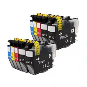 bj-ink ink cartridges compatible replacement for brother lc-3013-xl lc3011 xl work for brother mfc-j491dw, mfc-j895dw, mfc-j497dw, mfc-j690dw mfc-j487dw printers, 10 pack