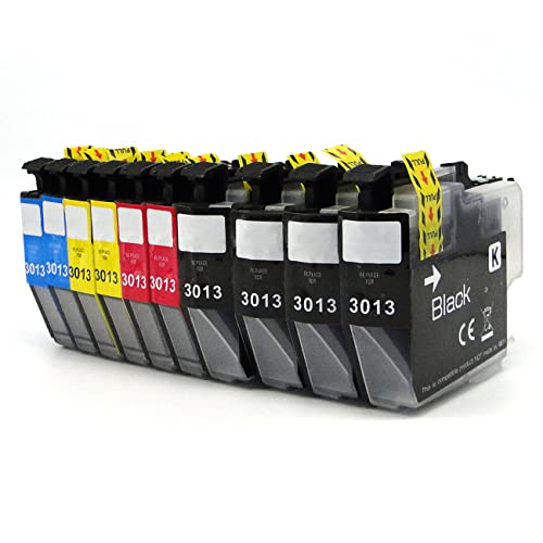 BJ-INK Ink Cartridges Compatible Replacement for Brother LC-3013-XL LC3011 XL Work for Brother MFC-J491DW, MFC-J895DW, MFC-J497DW, MFC-J690DW MFC-J487DW Printers, 10 Pack