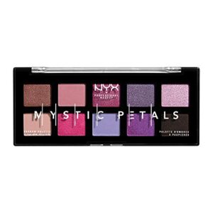 nyx professional makeup mystic petals shadow palette, eyeshadow palette -midnight orchid