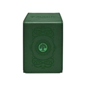 ultra pro – magic: the gathering mana 7 alcove flip deck box forest – protect your cards while on the go and show up to battle in style featuring vibrant full-color & debossed design
