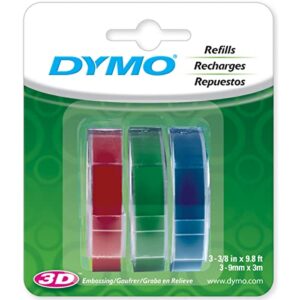 dymo labelmaker refill tape 3/8 in. x 9.8 ft. blue