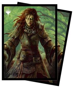 ultra pro – magic: the gathering battle for baldur’s gate, commander legend 100ct card sleeves (faldorn, dread wolf herald) – protect your collectible trading cards with chromafushion technology