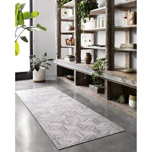 Loloi II Maddox Collection MAD-07 LT Grey/Ivory, Contemporary 5'-0" x 7'-6" Area Rug