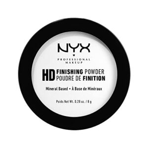 nyx professional makeup hd finishing powder, pressed setting powder – translucent