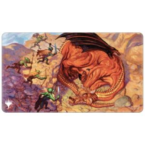 ultra pro – dominaria remastered black stitched playmat ft. sneak attack – protect your cards during gameplay from scuffs & scratches, perfect as oversized pc mouse pad for gaming & desk mat