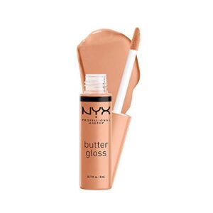 nyx professional makeup butter gloss, non-sticky lip gloss – fortune cookie (true nude)