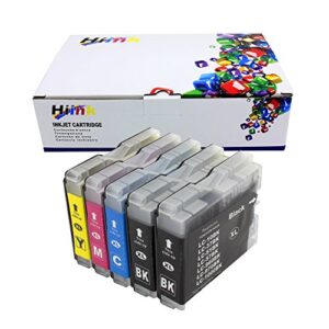 hiink compatible ink cartridge replackement for brother lc51 lc 51 ink cartridges use with mfc-230c mfc-240c mfc-3360c mfc-440cn mfc-465cn mfc-5460cn mfc-5860cn mfc-665cw mfc-685cw mfc-845cw (5 pk)