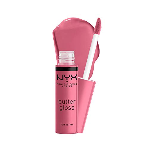 NYX PROFESSIONAL MAKEUP Butter Gloss, Non-Sticky Lip Gloss - Angel Food Cake (True Mauve)