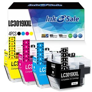ink e-sale compatible lc3019xxl ink cartridge replacement for brother 3019xxl lc3019 ink cartridge (4-pack color) for use with brother mfc-j5330dw mfc-j6530dw mfc-j6730dw mfc-j6930dw printer