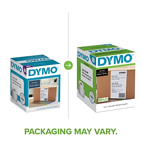 DYMO® LabelWriter® Shipping Labels for 4XL and 5XL Model, 1951462, White, 4" x 6", Roll of 220