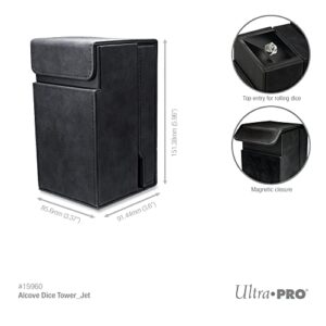 Ultra PRO - Alcove Dice Tower - Great Dice Carrying Case for Classic Board Games, RPG Games , and Tabletop Games - Stores 40+ Standard Sized RPG Game Dice