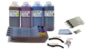 nd® lc71 lc75 lc79 refillable ink cartridges ciss and 4 bottles of 500ml dye ink refill kit for brother mfc-j280w mfc-j425w mfc-j430w mfc-j435w mfc-j625dw mfc-j825dw mfc-j835dw.