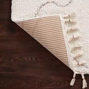 Justina Blakeney x Loloi Ronnie Collection RON-04 Ivory/Natural, Contemporary 2'-2" x 3'-9" Accent Rug