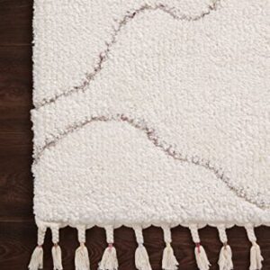 Justina Blakeney x Loloi Ronnie Collection RON-04 Ivory/Natural, Contemporary 2'-2" x 3'-9" Accent Rug