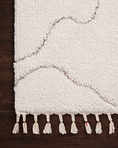 Justina Blakeney x Loloi Ronnie Collection RON-04 Ivory/Natural, Contemporary 2'-2" x 3'-9" Accent Rug