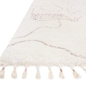 Justina Blakeney x Loloi Ronnie Collection RON-04 Ivory/Natural, Contemporary 2'-2" x 3'-9" Accent Rug