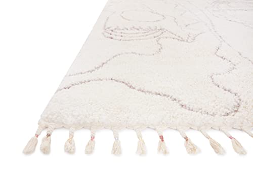 Justina Blakeney x Loloi Ronnie Collection RON-04 Ivory/Natural, Contemporary 2'-2" x 3'-9" Accent Rug