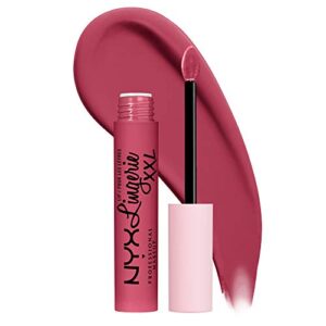 nyx professional makeup lip lingerie xxl matte liquid lipstick – push-d up (muted pink)