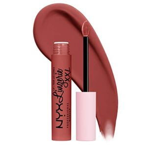 nyx professional makeup lip lingerie xxl matte liquid lipstick – warm up (red rose)