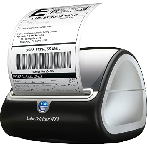 DYMO LabelWriter 4XL Desktop Direct Thermal Printer - Monochrome - Label Print - USB - Silver