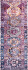 loloi ii fiona collection b20342 blue/purple, contemporary 2′-0″ x 5′-0″ accent rug