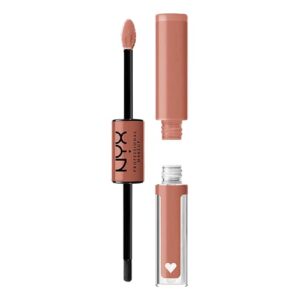 NYX PROFESSIONAL MAKEUP Shine Loud, Long-Lasting Liquid Lipstick with Clear Lip Gloss - Global Citizen (Medium Neutral Nude)