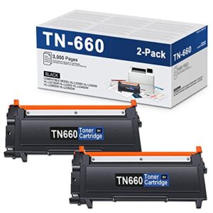 lovpain high-yield tn-660 tn660 toner cartridge compatible replacement for brother tn 660 hl-l2340dw l2360dw l2380dw mfc-l2700dw l2705dw l2707dw dcp-l2520dw l2540dw printer (tn6602pk)