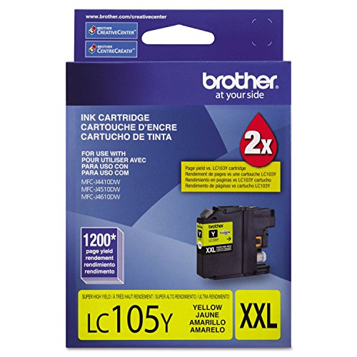 Brother Lc105y Lc105y Innobella Super High-Yield Ink, Yellow