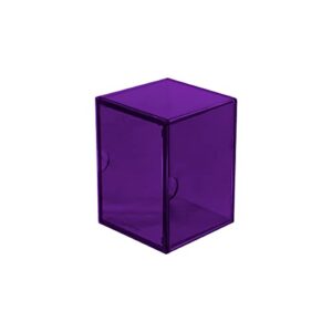 ultra pro eclipse 2-piece deck box: royal purple – for pokemon game, mtg, baseball, basketball, football card and other trading cards or board games storage