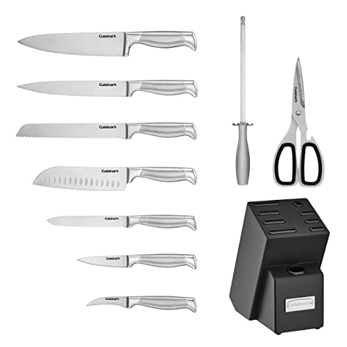 Cuisinart 10PC German Stainless Steel Hollow Handle Block Set