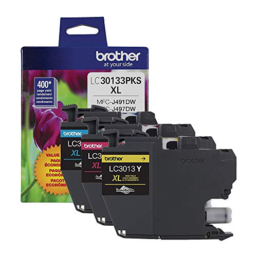 Brother MFC-J895DW (LC3013-3PKS) Combo Pack Ink Cartridge (3x400 Yield)